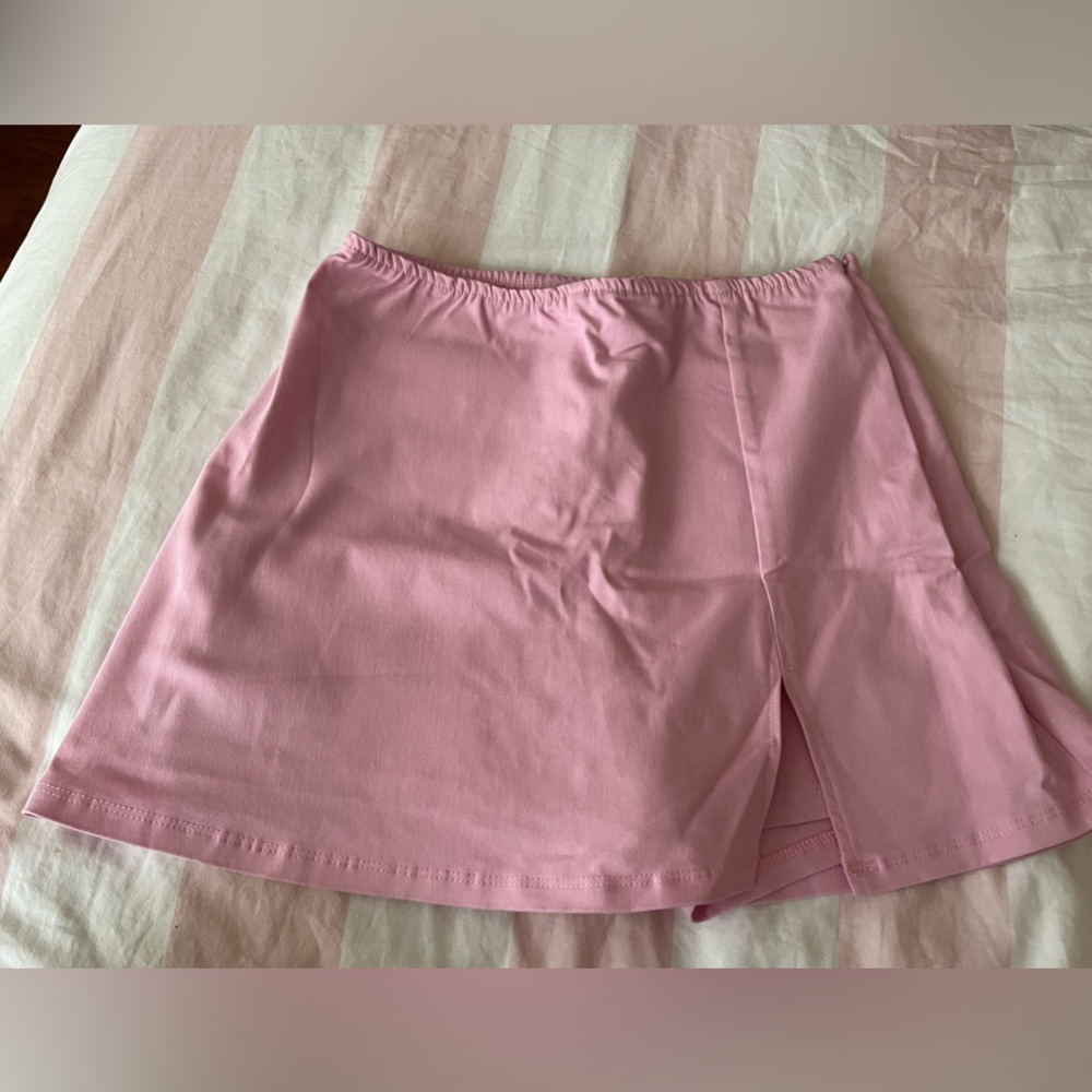 Pink mini skort from wild fable